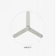 Ανεμιστήρας Οροφής Λευκός Με Λεπίδες από ABS SFERA S- FARO