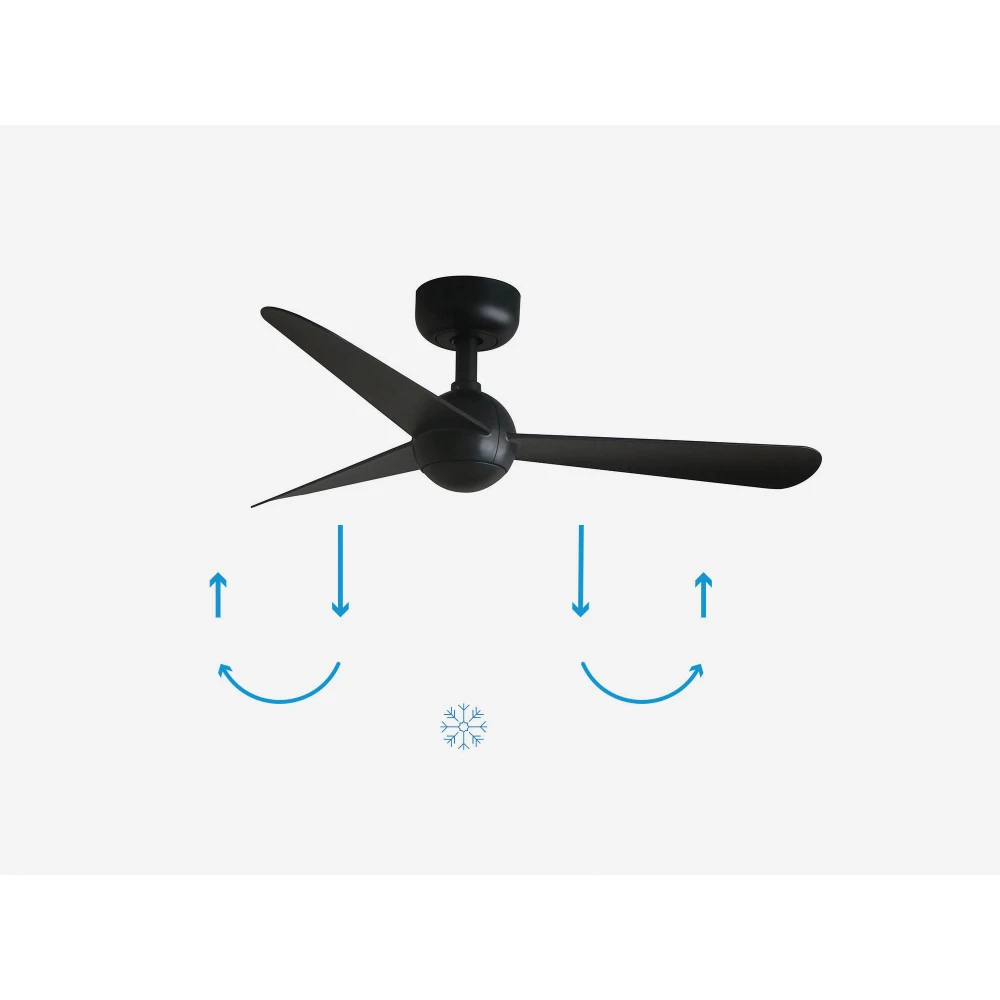 Ανεμιστήρας Οροφής Μαύρος Με Λεπίδες από ABS SFERA S- FARO