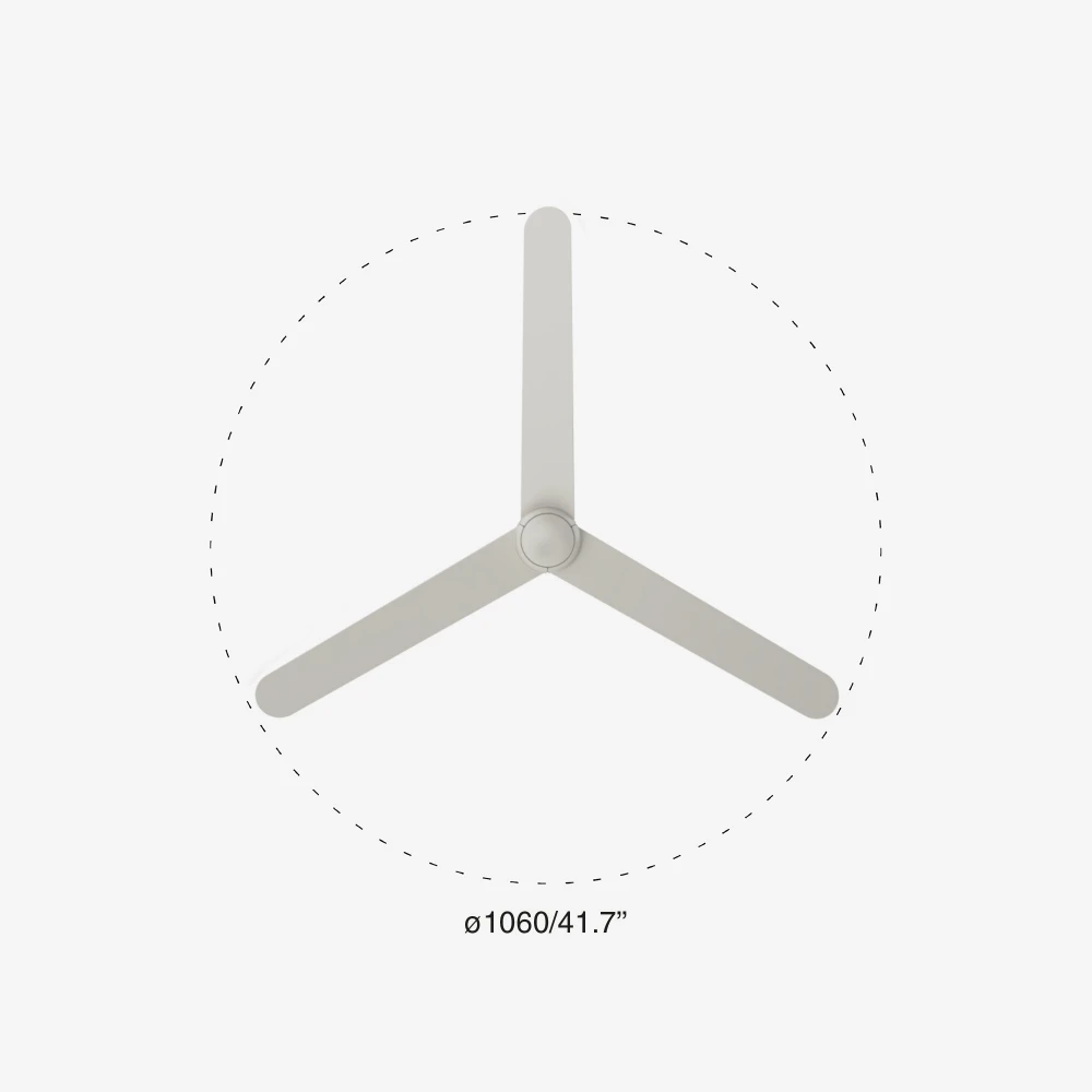 Ανεμιστήρας Οροφής Λευκός Με Λεπίδες από ABS SFERA M- FARO