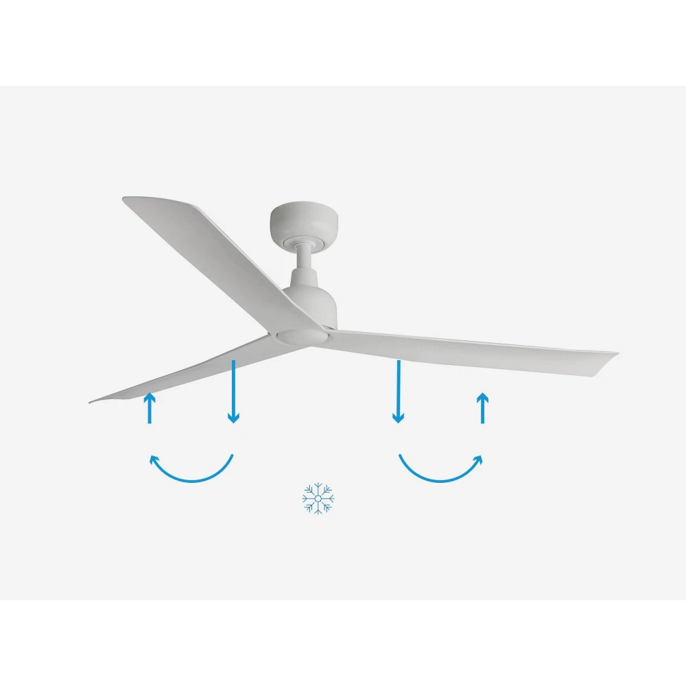 Ανεμιστήρας Οροφής Λευκός Και Λεπίδες από ABS  IP44 MARINE M - FARO