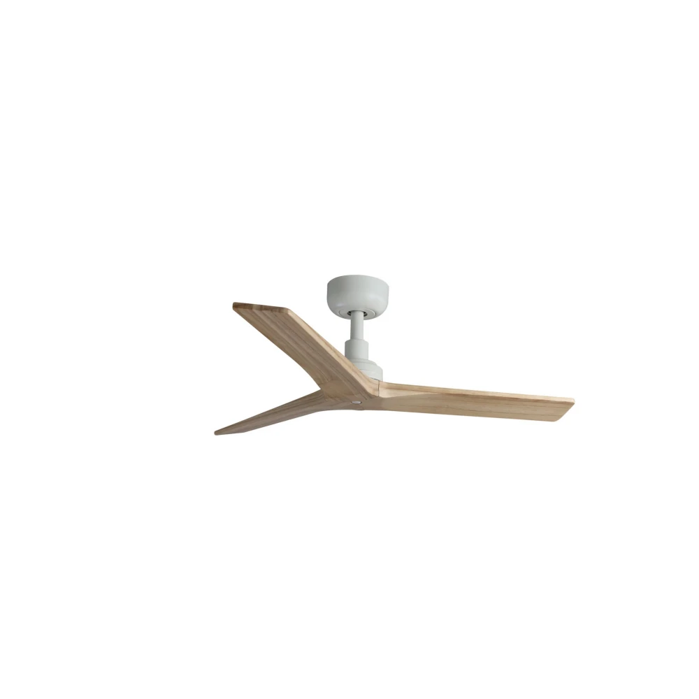 Ανεμιστήρας Με Ατσάλινο Μοτέρ Λευκός Και Λεπίδες Από Βελανιδιά KLIM S - FARO