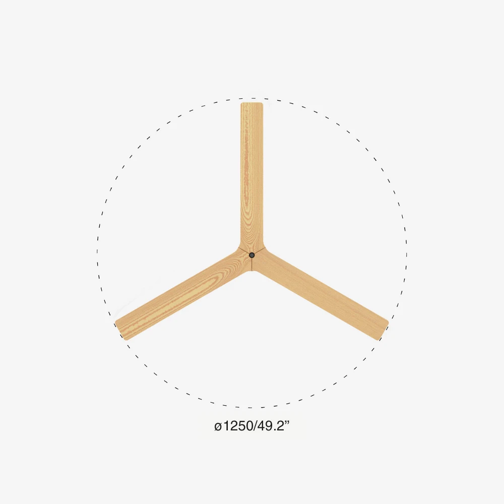 Ανεμιστήρας Με Ατσάλινο Μαύρο Μοτέρ Και Λεπίδες Από Ανοιχτόχρωμο ξύλο Δρυς KLIM M - FARO