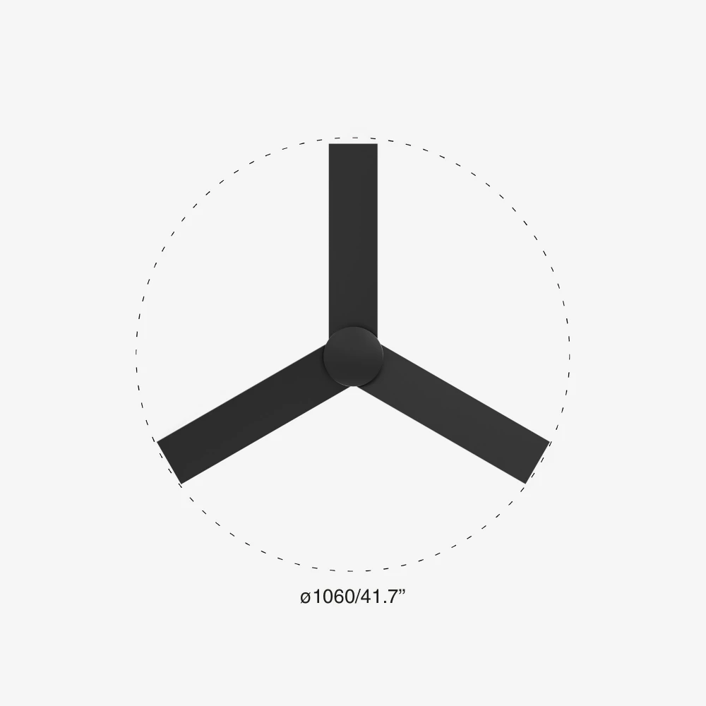 Ανεμιστήρας Με Ατσάλινο Μαύρο Μοτέρ Και Λεπίδες Από Σκουρόχρωμο ξύλο και μαύρο RUDDER S - FARO