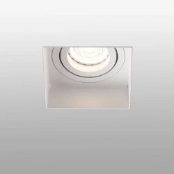 Χωνευτό Σποτ Τετράγωνο Λευκό Trimless 1xGU10 HYDE SQ - FARO