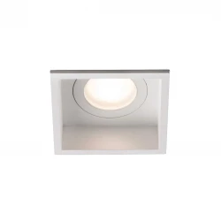 Χωνευτό Σποτ Τετράγωνο Λευκό IP44 1xGU10 HYDE SQ - FARO