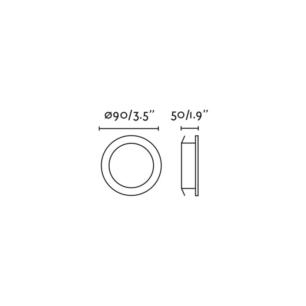 LED Χωνευτό Σποτ Στρογγυλό Λευκό 6W Koi - FARO