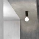 Επίτοιχο Φωτιστικό Αλουμινίου Μαύρο 1xE27 TEN 140 FARO