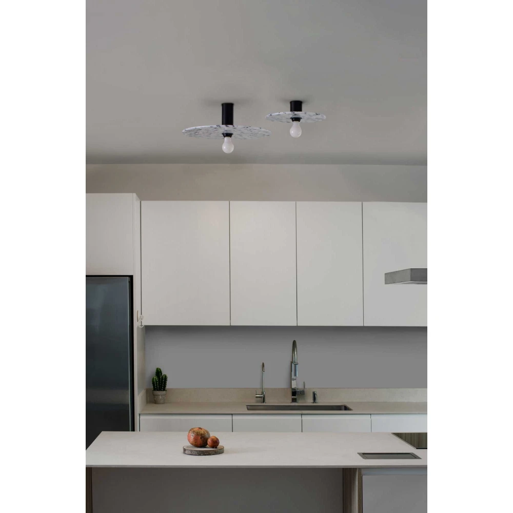 Φωτιστικό Τοίχου ή Οροφής από Ανακυκλωμένο Πλαστικό Φ30cm Υ7cm 1xE27 CONFETTI 300 FARO