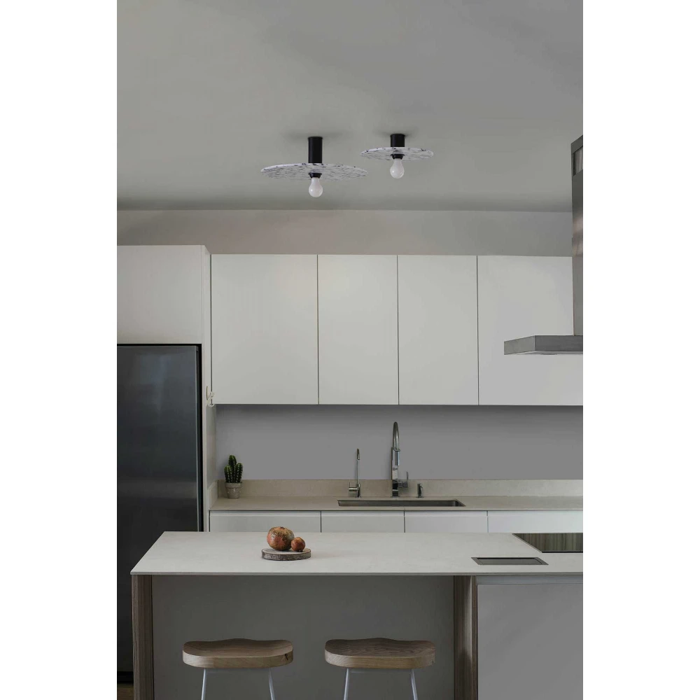 Φωτιστικό Τοίχου ή Οροφής από Ανακυκλωμένο Πλαστικό Φ45cm Υ7cm 1xE27 CONFETTI 450 FARO