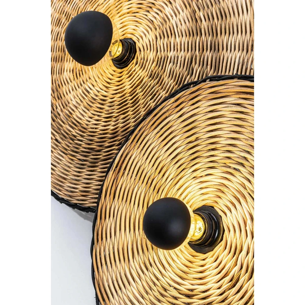 Φωτιστικό Τοίχου Και Οροφής Από Ρατάν 1xE27 COSTAS 600 H70 FARO