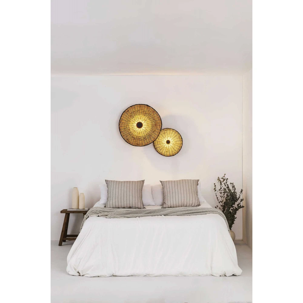 Φωτιστικό Τοίχου Και Οροφής Από Ρατάν 1xE27 COSTAS 400 H70 FARO