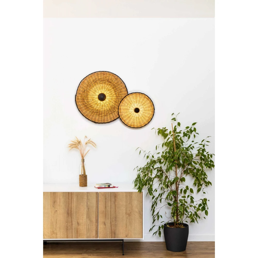 Φωτιστικό Τοίχου Και Οροφής Από Ρατάν 1xE27 COSTAS 400 H140 FARO