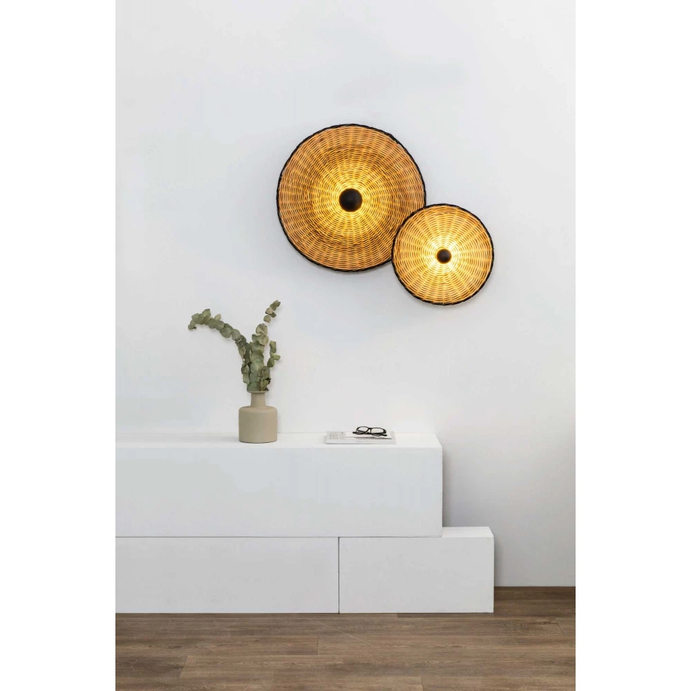 Φωτιστικό Τοίχου Και Οροφής Από Ρατάν 1xE27 COSTAS 400 H140 FARO