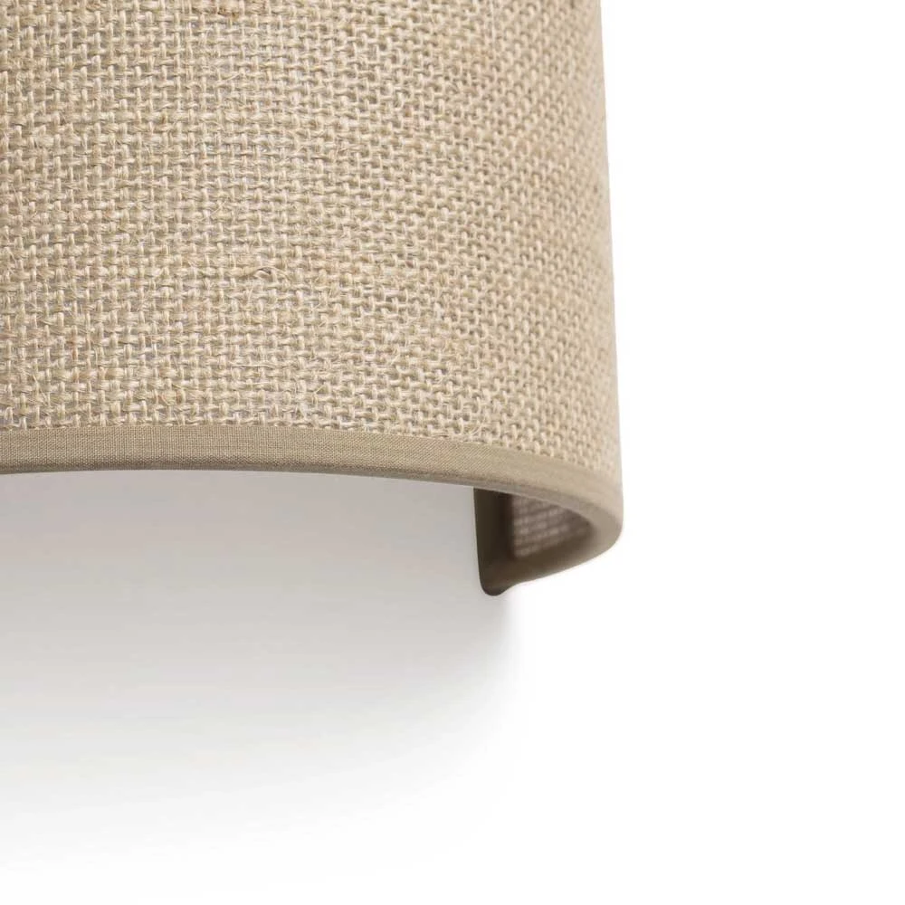 Επίτοιχο Φωτιστικό Από Γιούτα Φυσικό 2xE27 OTTON R FARO