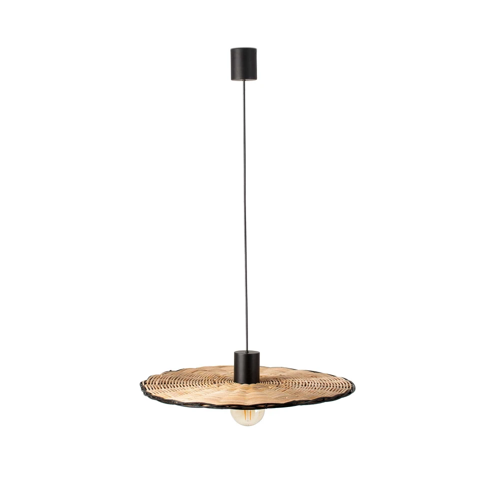 Κρεμαστό Φωτιστικό Μονόφωτο από Ραττάν Φ60cm 1xE27 COSTAS 600 FARO