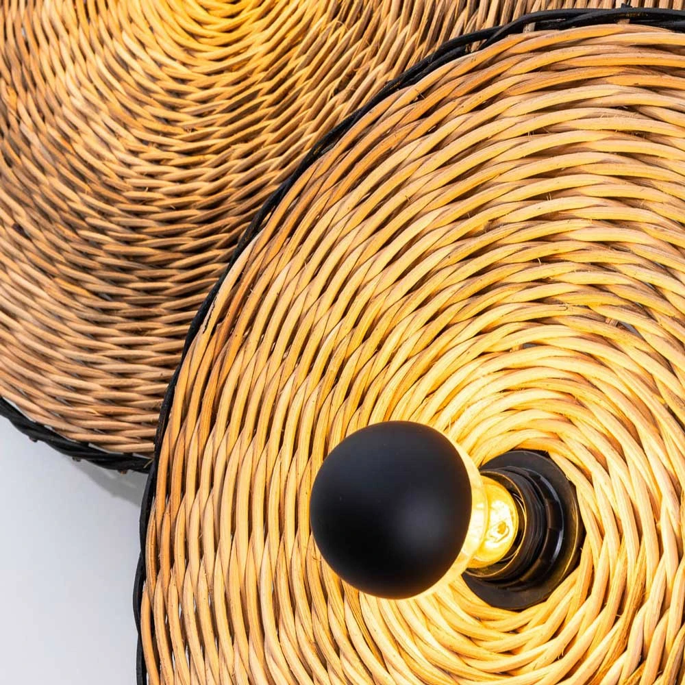 Κρεμαστό Φωτιστικό Μονόφωτο από Ραττάν Φ100cm 1xE27 COSTAS 1000 FARO