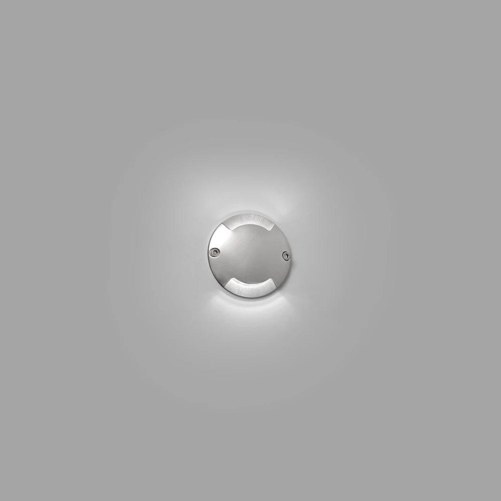 Χωνευτό Φωτιστικό Εξωτερικού Χώρου Αλουμινίου σε Νίκελ Ματ Χρώμα 0,8W 12V IP67 KEENAN 2 - FARO