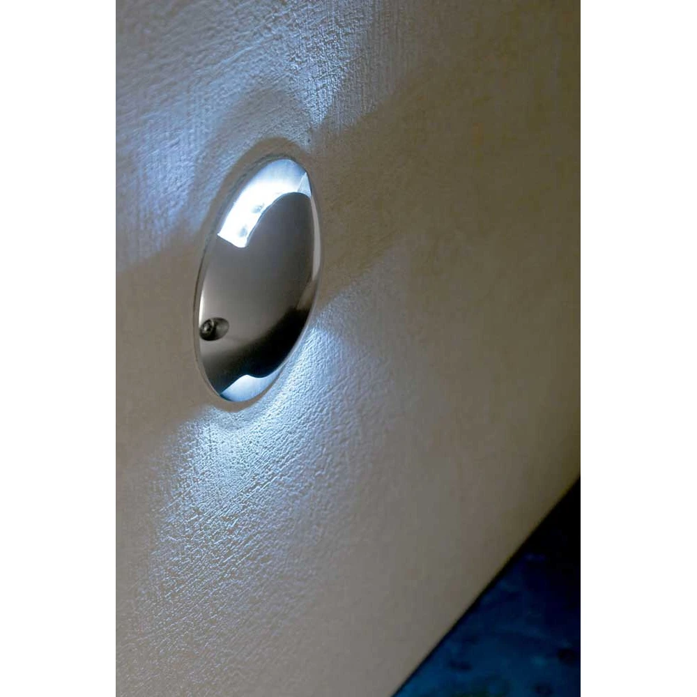 Χωνευτό Φωτιστικό Εξωτερικού Χώρου Αλουμινίου σε Νίκελ Ματ Χρώμα 0,8W 12V IP67 KEENAN 2 - FARO