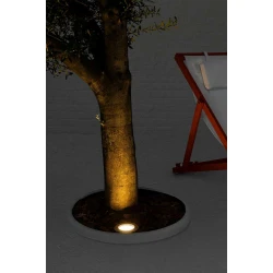 Χωνευτό Φωτιστικό Νίκελ Ματ GX53 6W IP67 LIO FARO