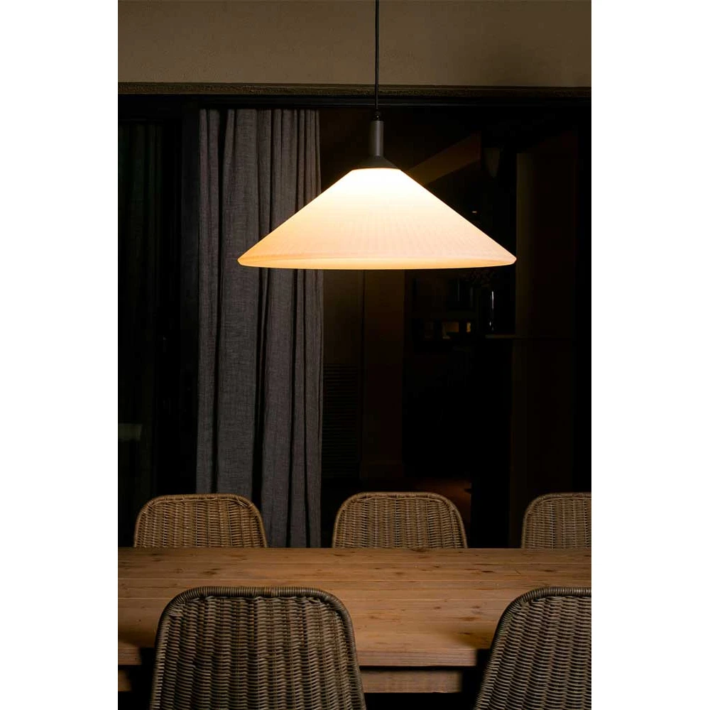 Κρεμαστό Φωτιστικό Εξωτερικού Χώρου Λευκό 1xE27 SAIGON OUT R55 Faro