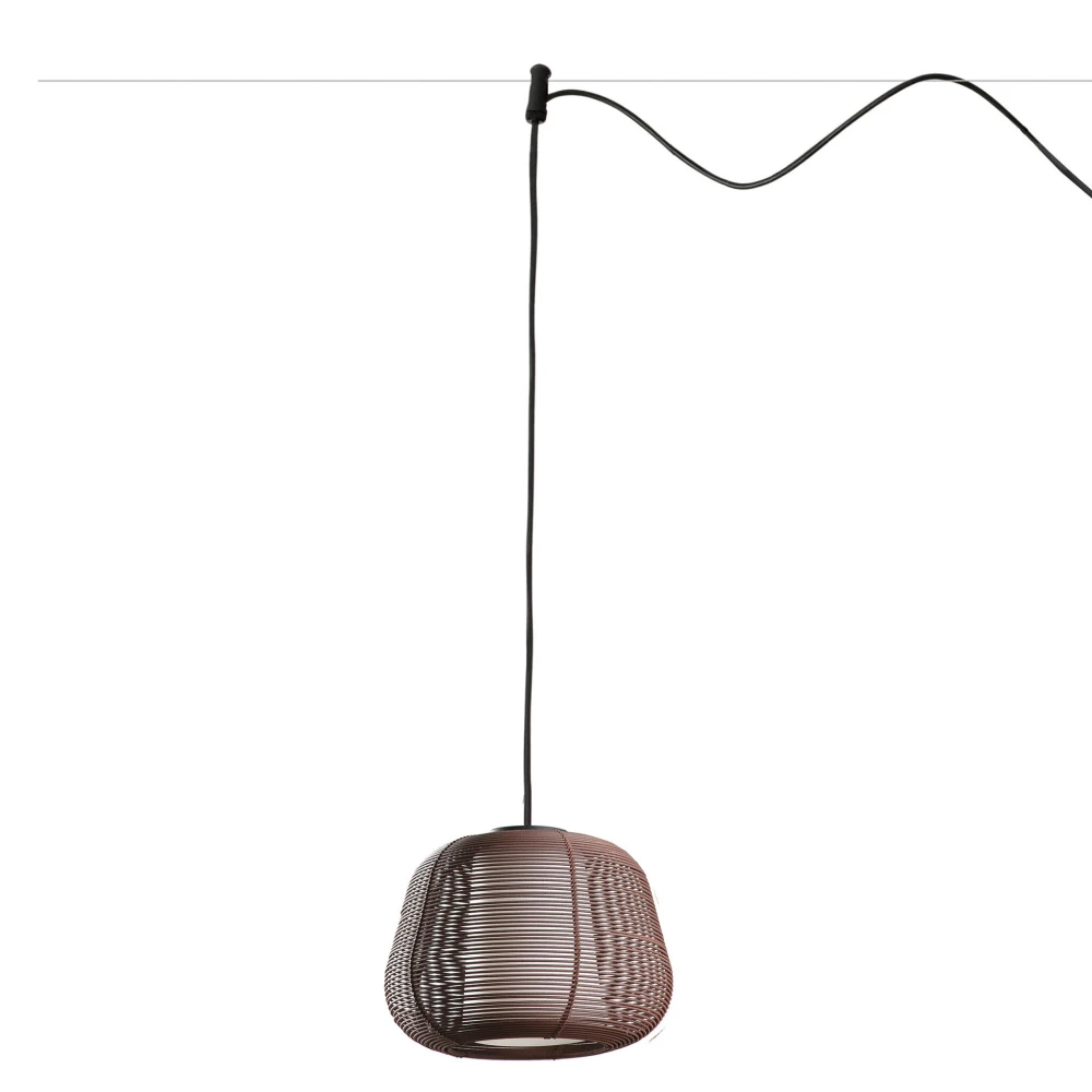 Κρεμαστό Φωτιστικό Εξωτερικού Χώρου Καφέ 1xE27 NARITA Faro