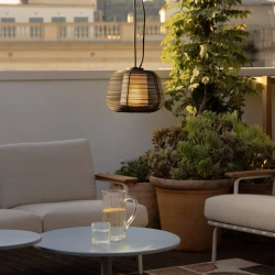 Κρεμαστό Φωτιστικό Εξωτερικού Χώρου Καφέ 1xE27 NARITA Faro