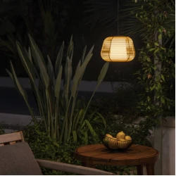 Κρεμαστό Φωτιστικό Εξωτερικού Χώρου Μπεζ 1xE27 NARITA Faro