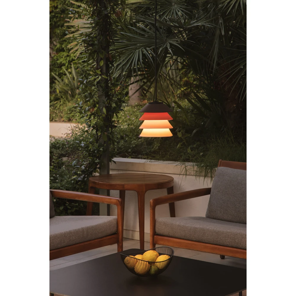 Κρεμαστό Φωτιστικό Εξωτερικού Χώρου Πολύχρωμο 1xE27 TOBA Faro