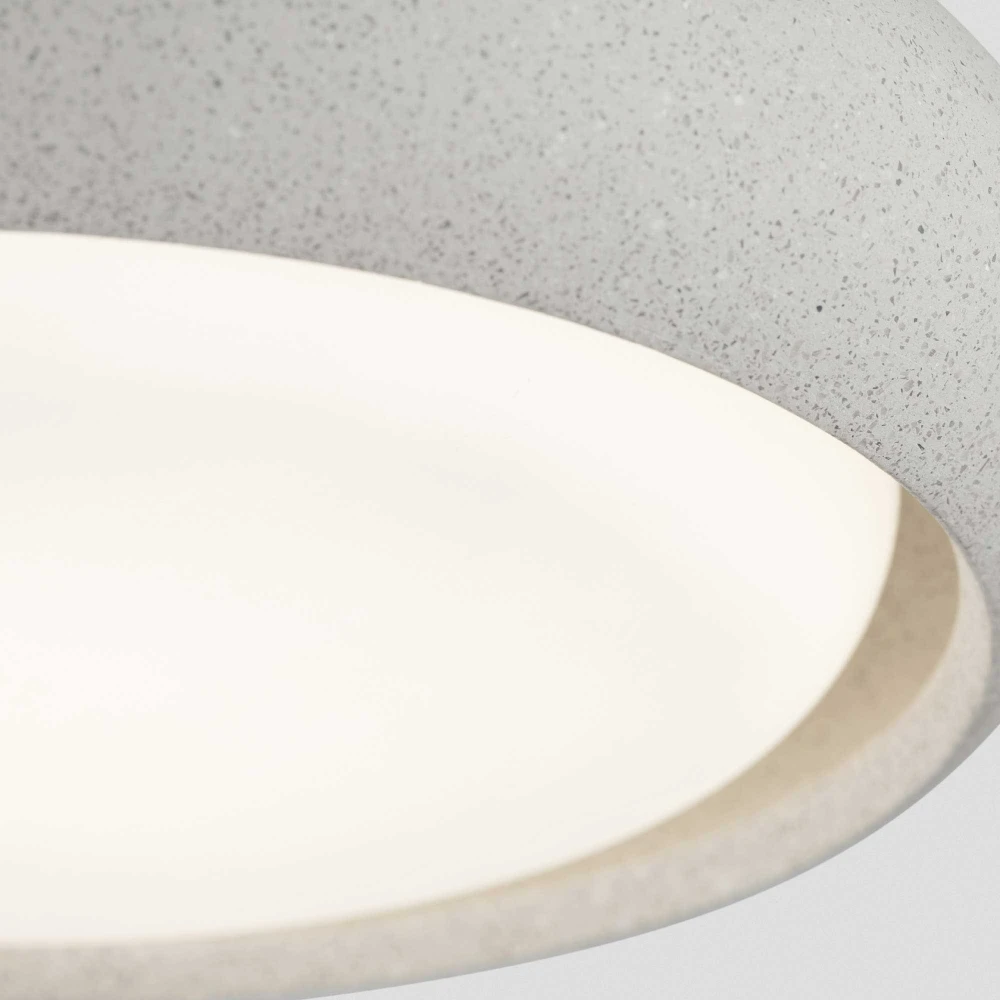 LED Φωτιστικό Οροφής Εξωτερικού Χώρου Από Τσιμέντο Λευκό 24W IP44 ANGA 295 - Faro