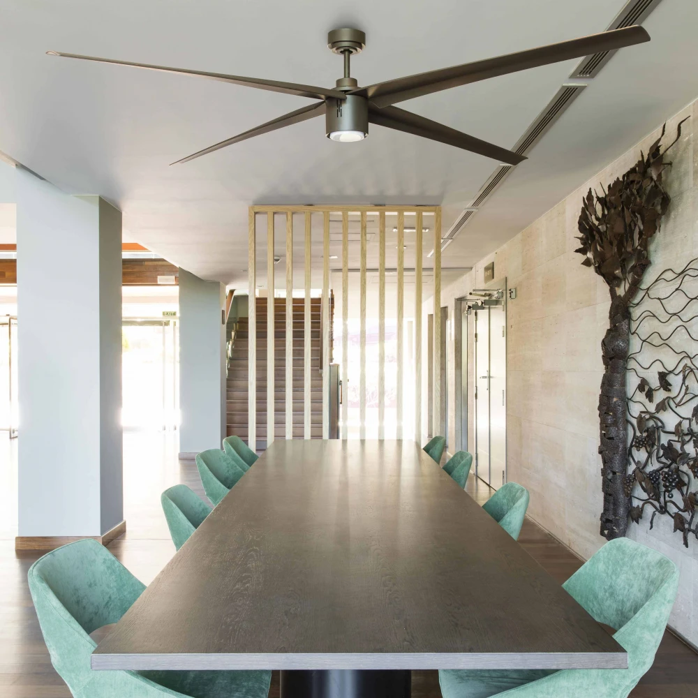 Ανεμιστήρας Οροφής Με Ατσάλινο Μοτέρ Με Τέσσερις Λεπίδες Καφέ Ø2130 LED 20W DIMMABLE ATTOS FARO