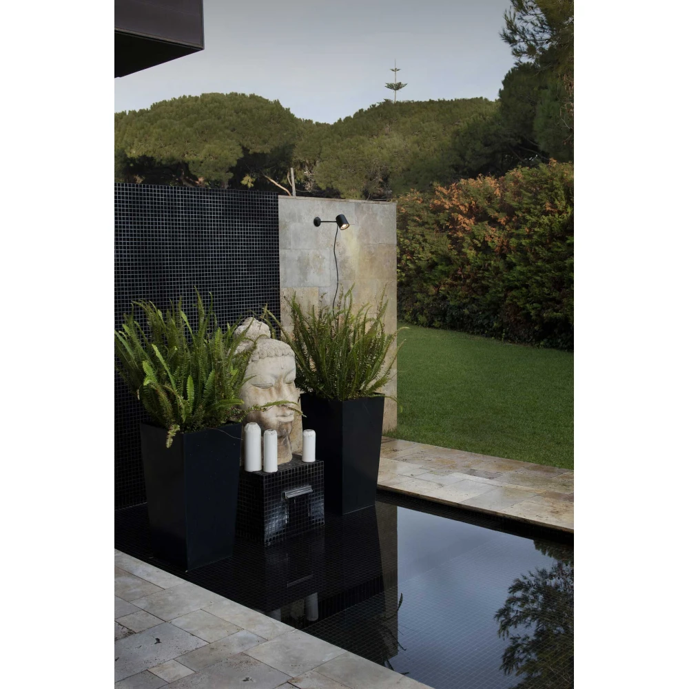 Φωτιστικό Εξωτερικού Χώρου Επίτοιχο / Δαπέδου Με Καρφί  Σε Μαύρο Χρώμα IP65 1x GU10 FLOW - FARO