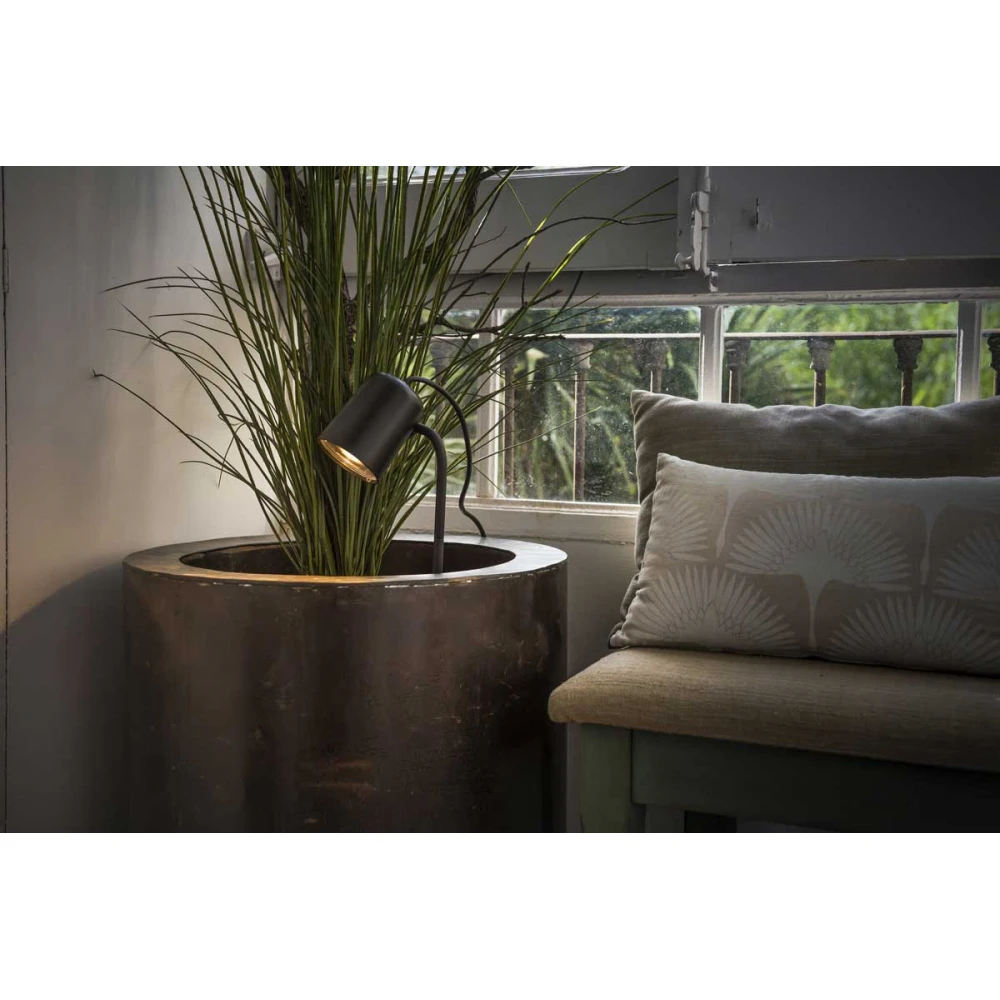 Φωτιστικό Εξωτερικού Χώρου Επίτοιχο / Δαπέδου Με Καρφί  Σε Μαύρο Χρώμα IP65 1x GU10 FLOW - FARO