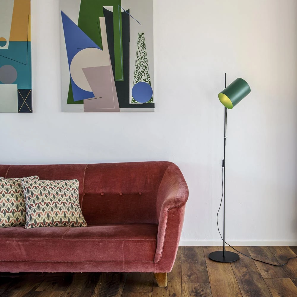 Φωτιστικό Δαπέδου Μεταλλικό Σε Πράσινο Χρώμα 1xE27 GUADALUPE FARO