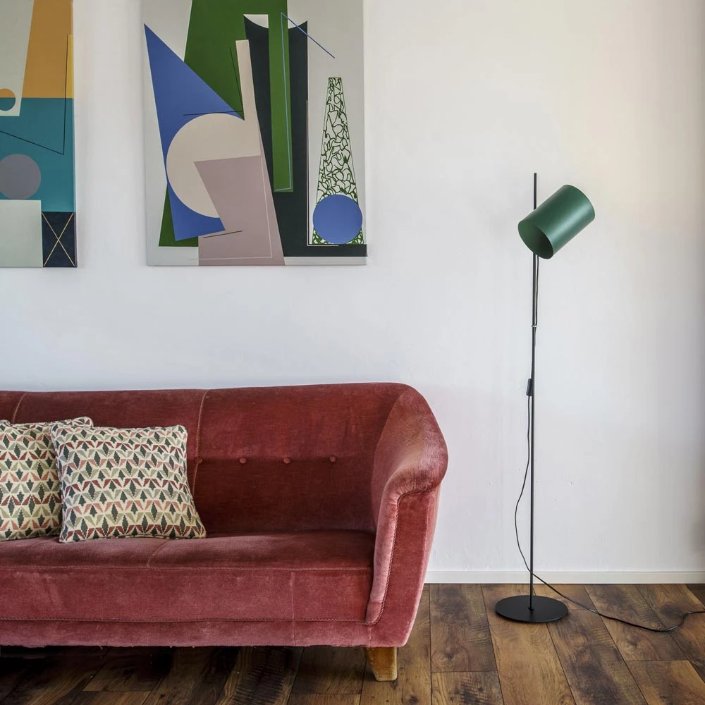 Φωτιστικό Δαπέδου Μεταλλικό Σε Πράσινο Χρώμα 1xE27 GUADALUPE FARO