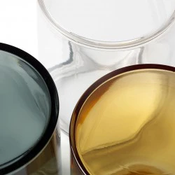 Κολωνάκι Εξωτερικού Χώρου Από Αλουμίνιο Και Γυαλί Σε Φυμέ Χρώμα 70cm 1xE27 15W IP65 KILA FARO