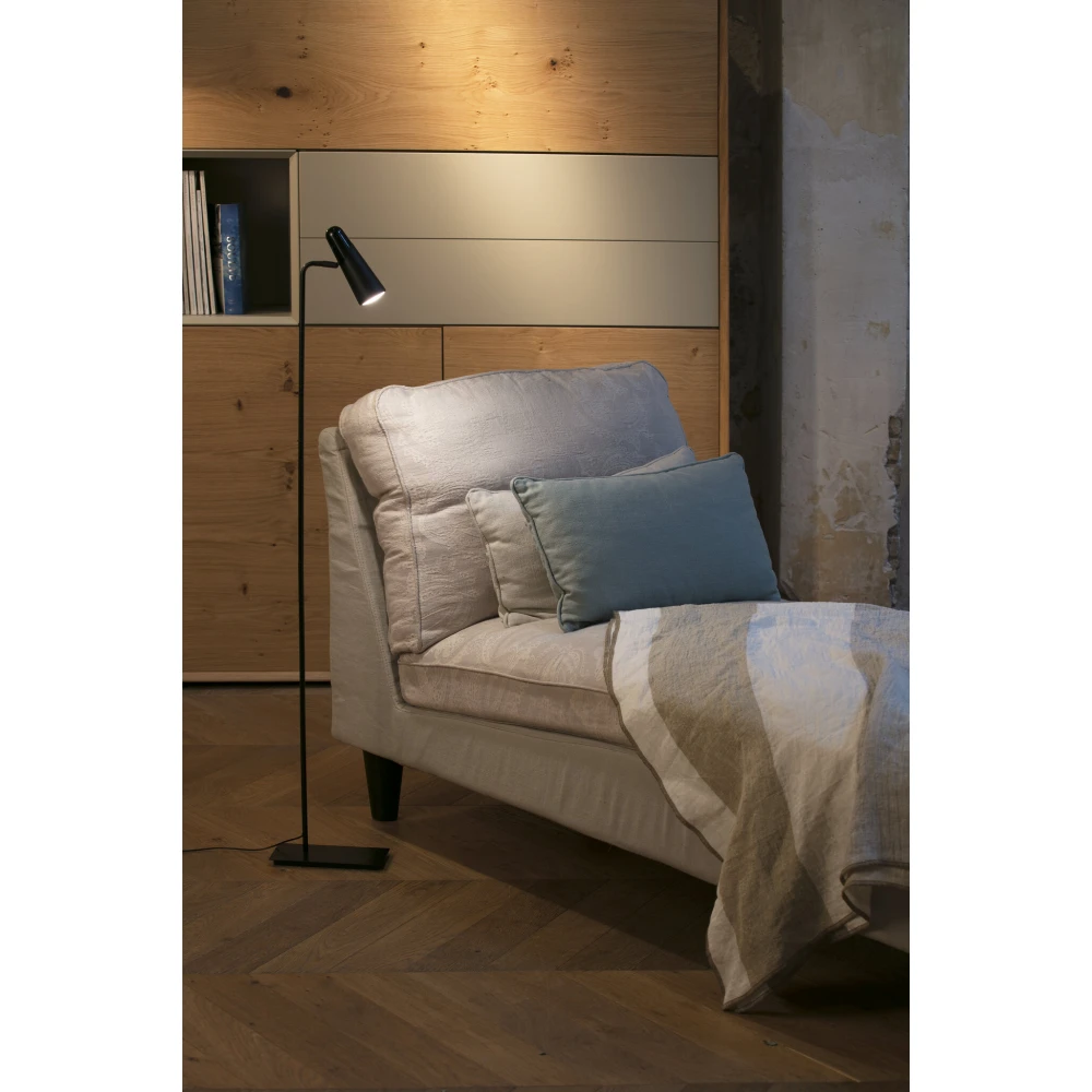 Φωτιστικό Δαπέδου Μεταλλικό Χρυσό Αντικέ Με Υφασμάτινο Καπέλο Σε Διάφορα Χρώματα 1xE27 REM - FARO - Τα φωτιστικά της συλλογής Rem της Faro Barcelona αποτελούνται από μέταλλο με νίκελ ματ ή χρυσό αντικέ φινίρισμα και υφασμάτινο αμπαζούρ καπέλο σε λευκή, μπ