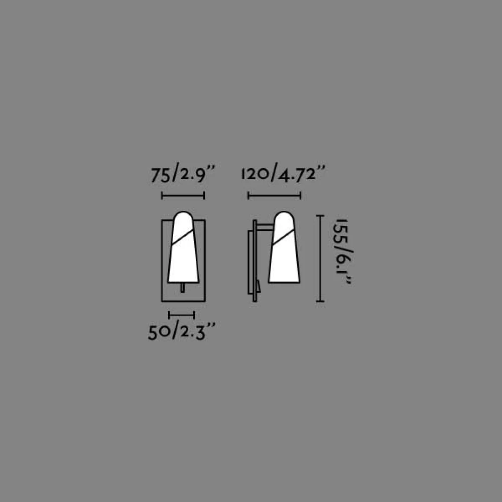 LED Επιτοιχό Φωτιστικό Μονόφωτο Σε Μαύρο Χρώμα 4.5W LAO - FARO