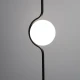 LE VITA Φωτιστικό Δαπέδου Μαύρο Με Οπάλ Γυαλί - LED 6W DIMMABLE FARO