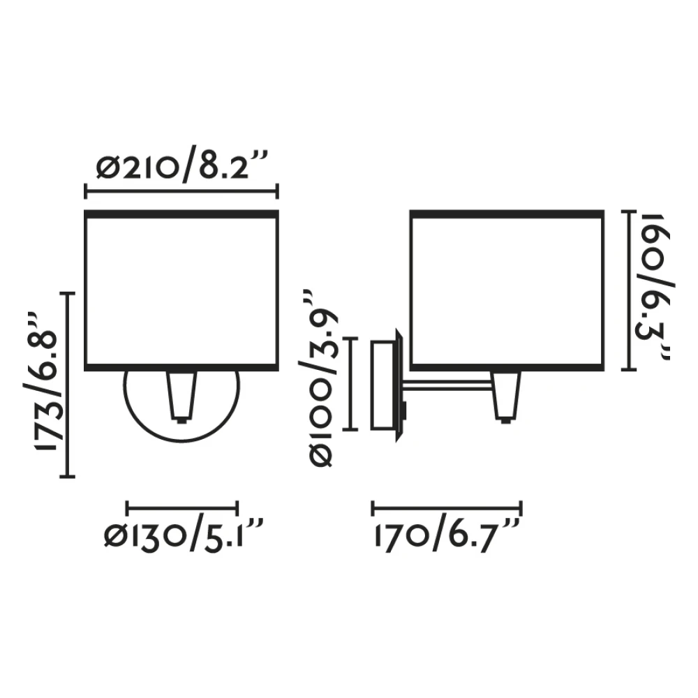 Απλίκα Μαύρη Με Ρατάν 1xE27 MAMBO FARO