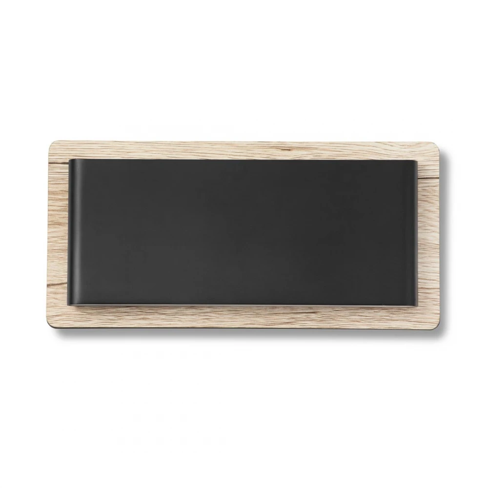 Φωτιστικό Τοίχου Μαύρο Με Ξύλο Up-Down LED 2x3W MOOD FARO