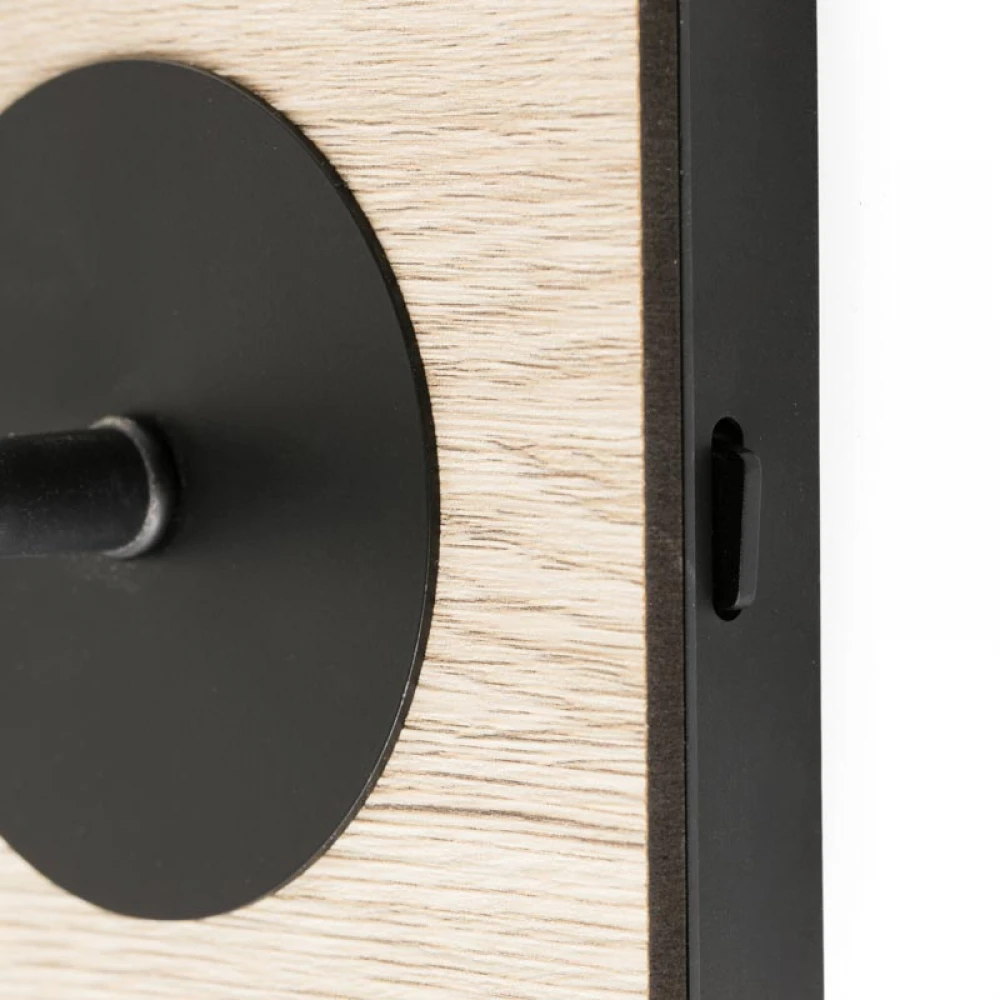 Φωτιστικό Τοίχου Ανάγνωσης Μαύρο Με Ξύλο LED 2W MOOD FARO