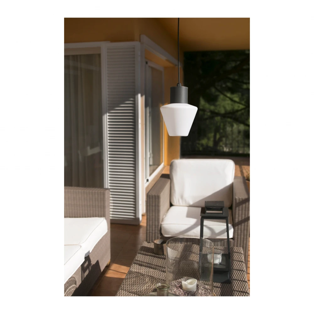 Κρεμαστό Φωτιστικό Με Γυαλί MISTU - IP44 14cm FARO