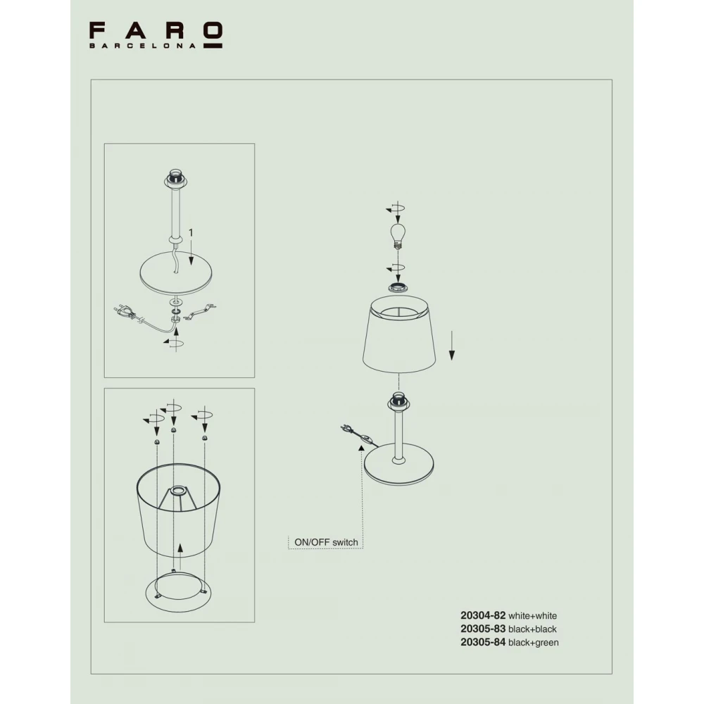 Πορτατίφ Μεταλλικό Με Πράσινο Υφασμάτινο Καπέλο 1xE27 SAVOY - FARO