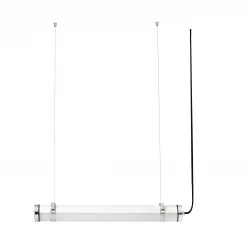 LED Φωτιστικό Οροφής Χρώμιο 60cm 20W IP66 SCUBA 600 - FARO