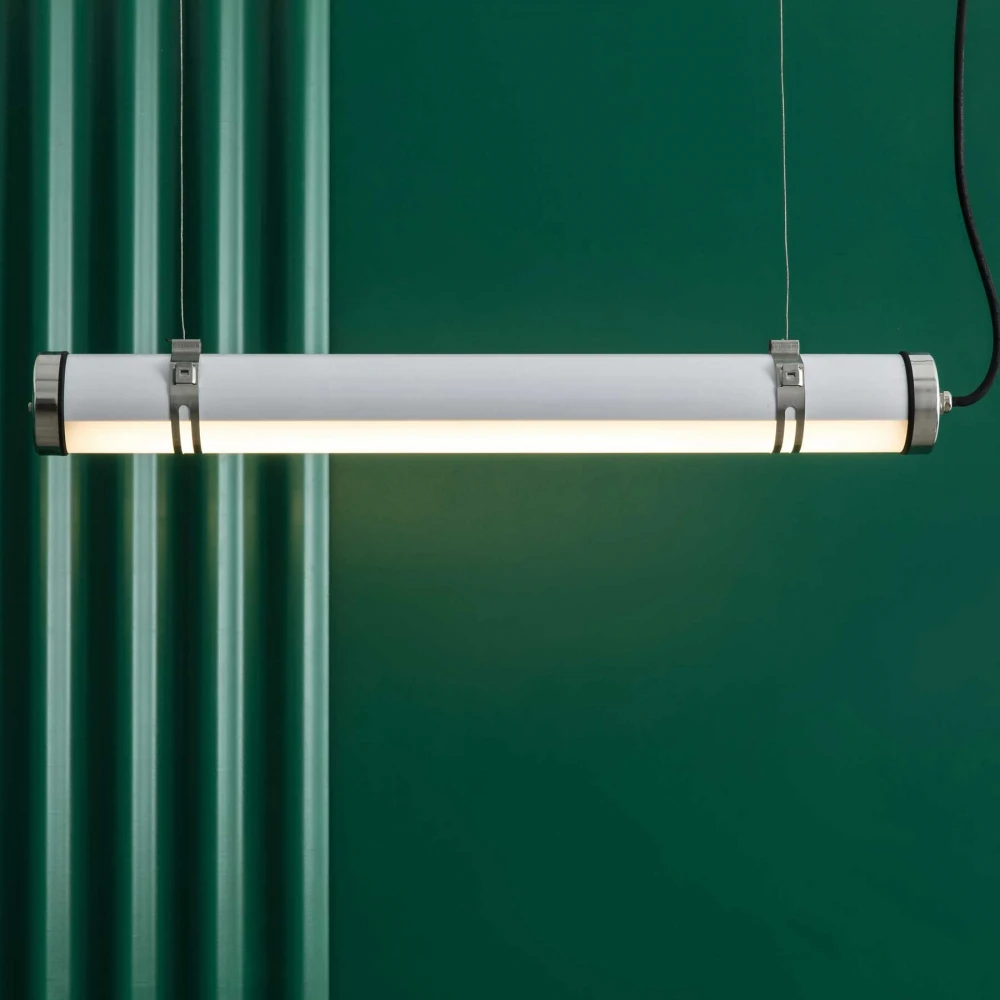 LED Φωτιστικό Οροφής Χρώμιο 60cm 20W IP66 SCUBA 600 - FARO