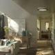 LED Πλαφονιέρα Από Ξύλο Μαύρη 24W TENDER FARO