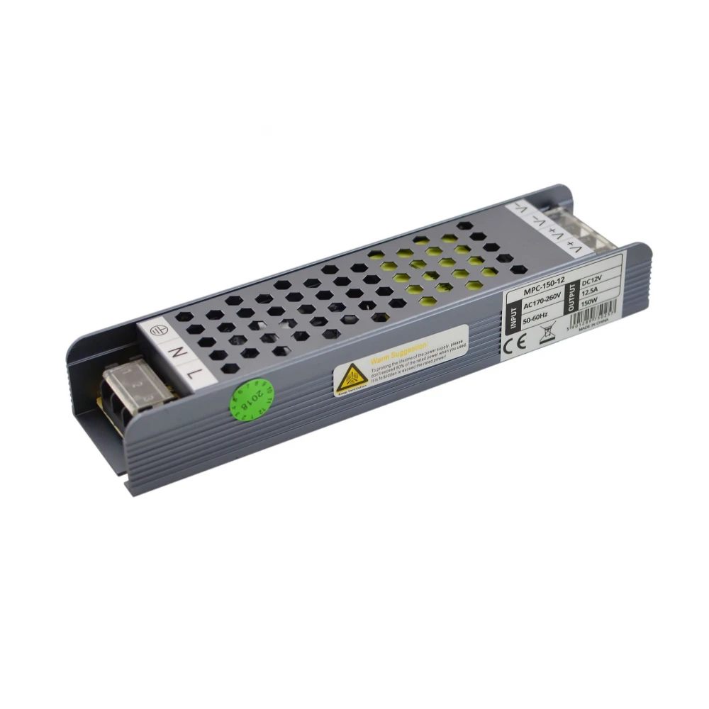 Μεταλλικό Τροφοδοτικό Dimmable 12V 150W IP20 TRIAC/1-10V MPC - Fose