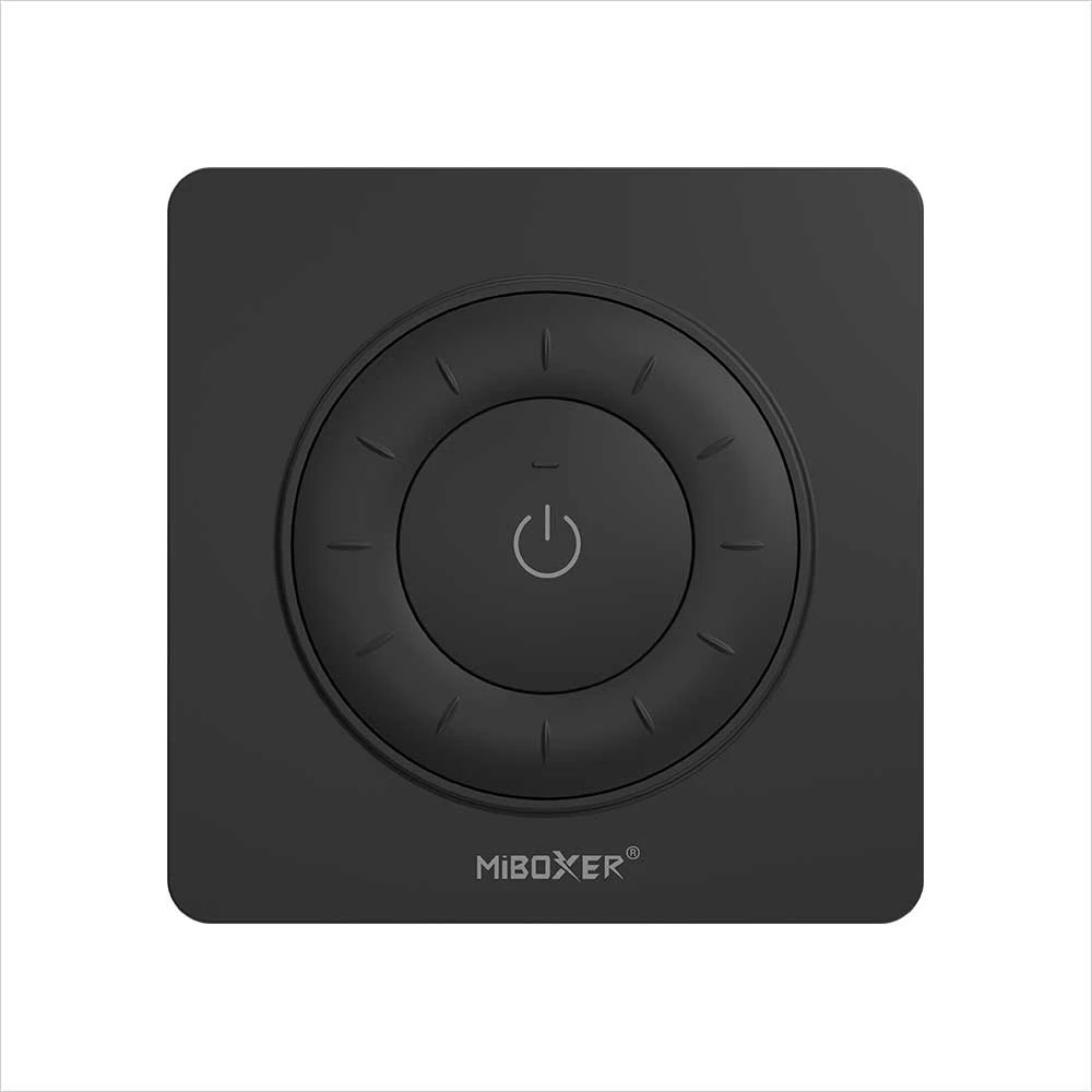 Τηλεχειριστήριο τοίχου MONO/CCT CR2032 K3P με περιστροφική ρόδα Μαύρο - MiBoxer