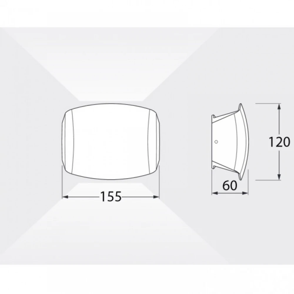 ABRAM 150 BLACK ΑΠΛΙΚΑ 2ΦΩΤΗ 1 X R7S 3,5W CCT FUMAGALLI
