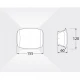 ABRAM 150 BLACK ΑΠΛΙΚΑ 2ΦΩΤΗ 1 X R7S 3,5W CCT FUMAGALLI